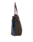 Neverfull Totem, 1.200€, Bolso, Azul/Marrón/Morado, Canvas - General, Vista lateral